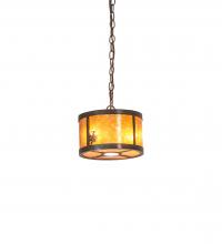 Meyda White 247785 - 10" Wide Fulton Winter Pine Pendant