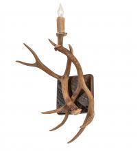 Meyda White 247849 - 14" Wide Antlers Elk & Mule Deer Wall Sconce