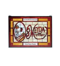 Meyda White 28370 - 28"W X 20"H MEYDA Tiffany Customizable Stained Glass Window