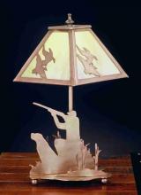 Meyda White 32488 - 15.5"H Duck Hunter W/Dog Accent Lamp