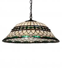 Meyda White 37303 - 24" Wide Tiffany Roman Pendant
