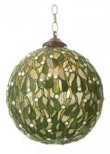 Meyda White 81735 - 12" Wide Mistletoe Ball Pendant