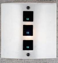 Meyda White 98157 - 11"W Metro Fusion Black Tie Affair Wall Sconce